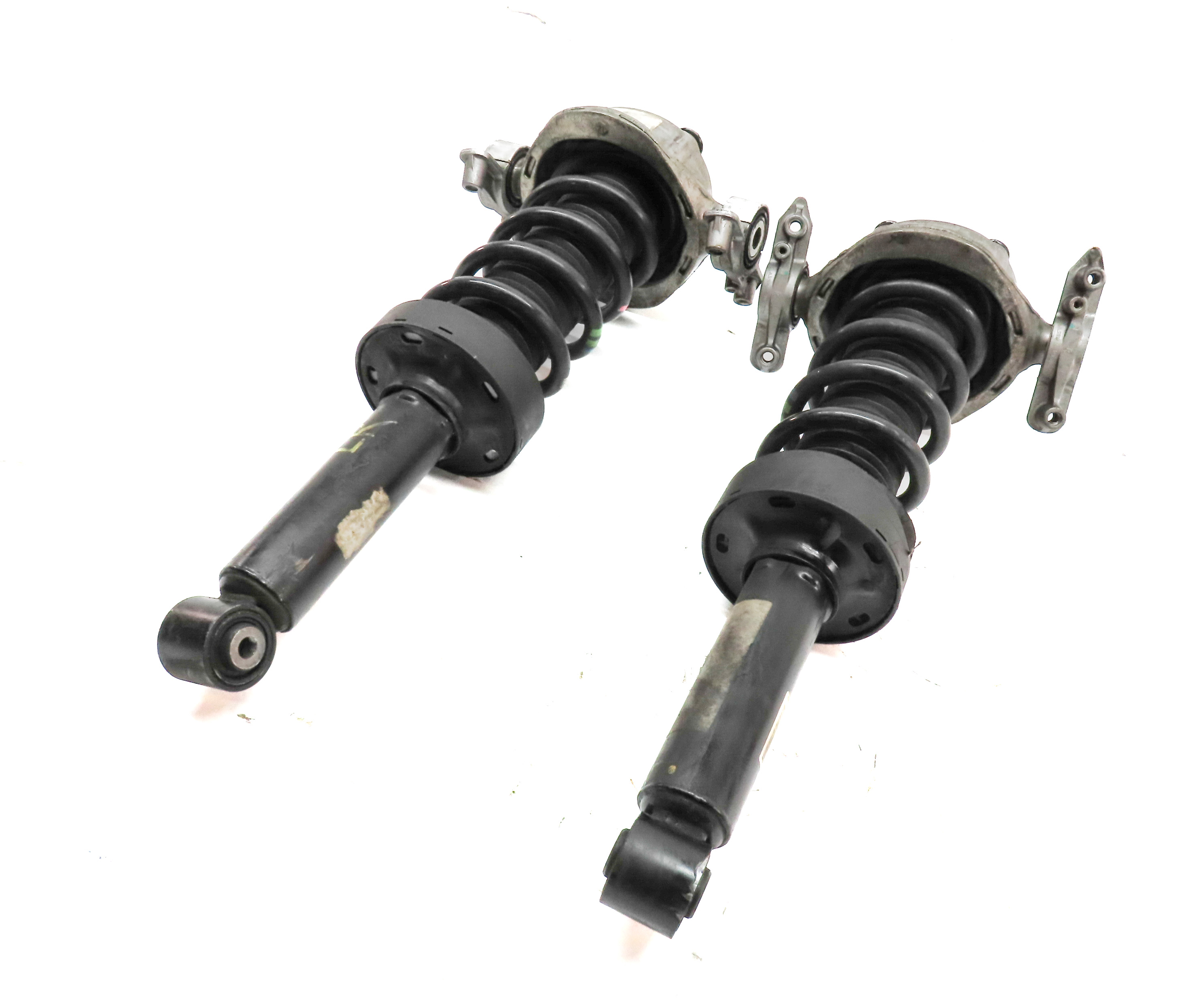 11-18 PORSCHE CAYENNE (958) REAR LEFT & RIGHT VDC VARIABLE DAMPING SHOCK STRUT — exact item pictured